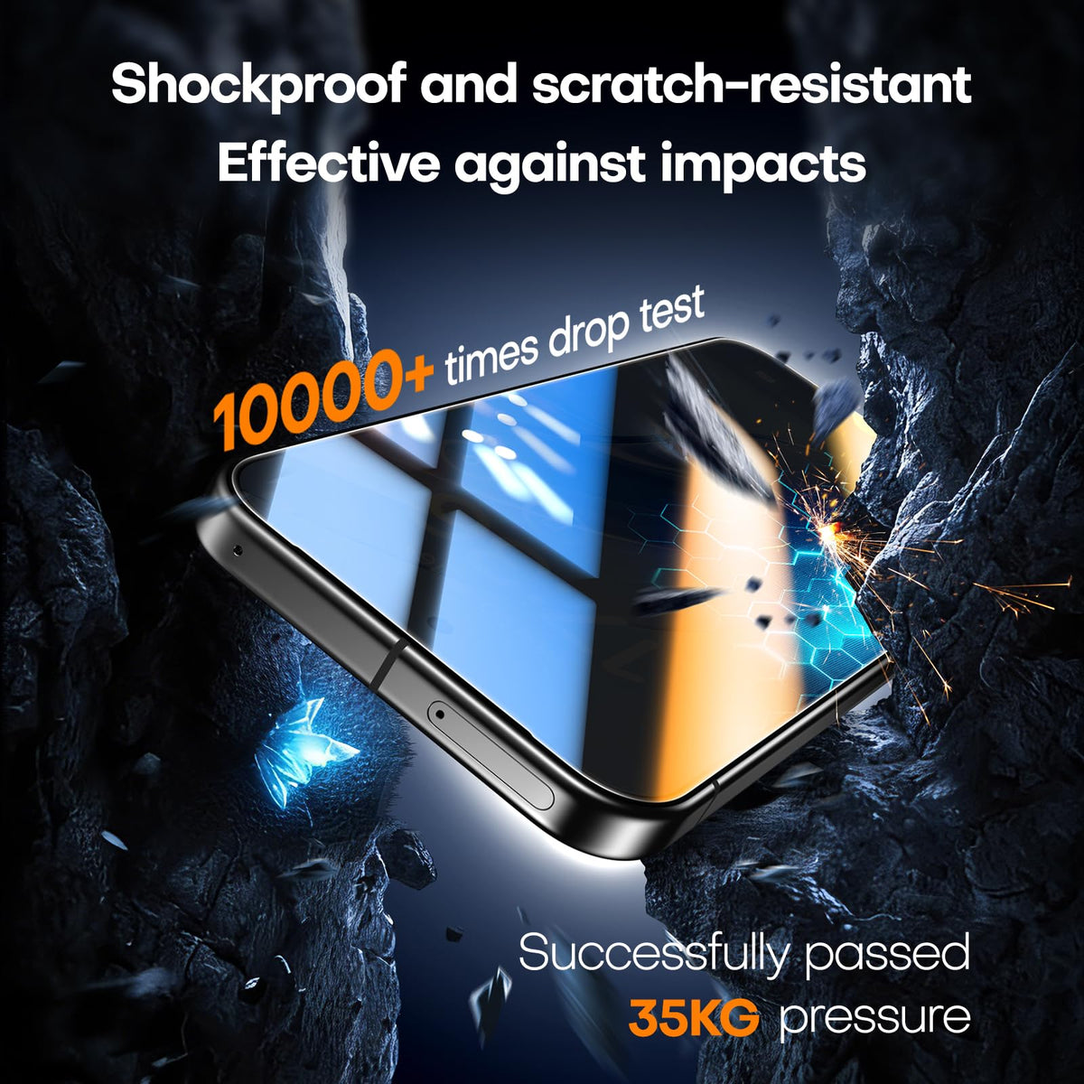 TAURI 2 Pack for Samsung Galaxy Z Fold 8 Ultra Privacy Screen Protector