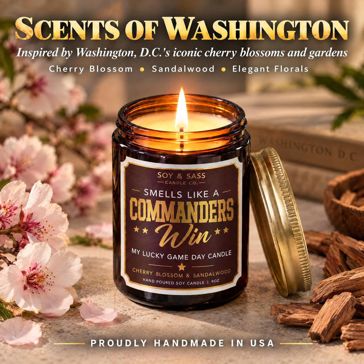 Vikings Gifts for Women / Men - Smells like a Vikings Win Candle, USA Made