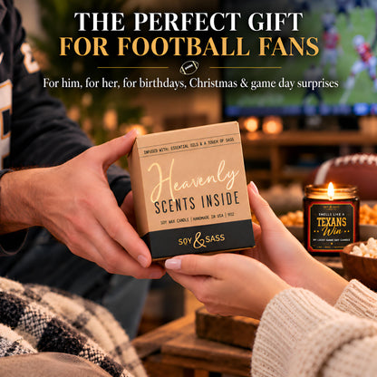 Vikings Gifts for Women / Men - Smells like a Vikings Win Candle, USA Made