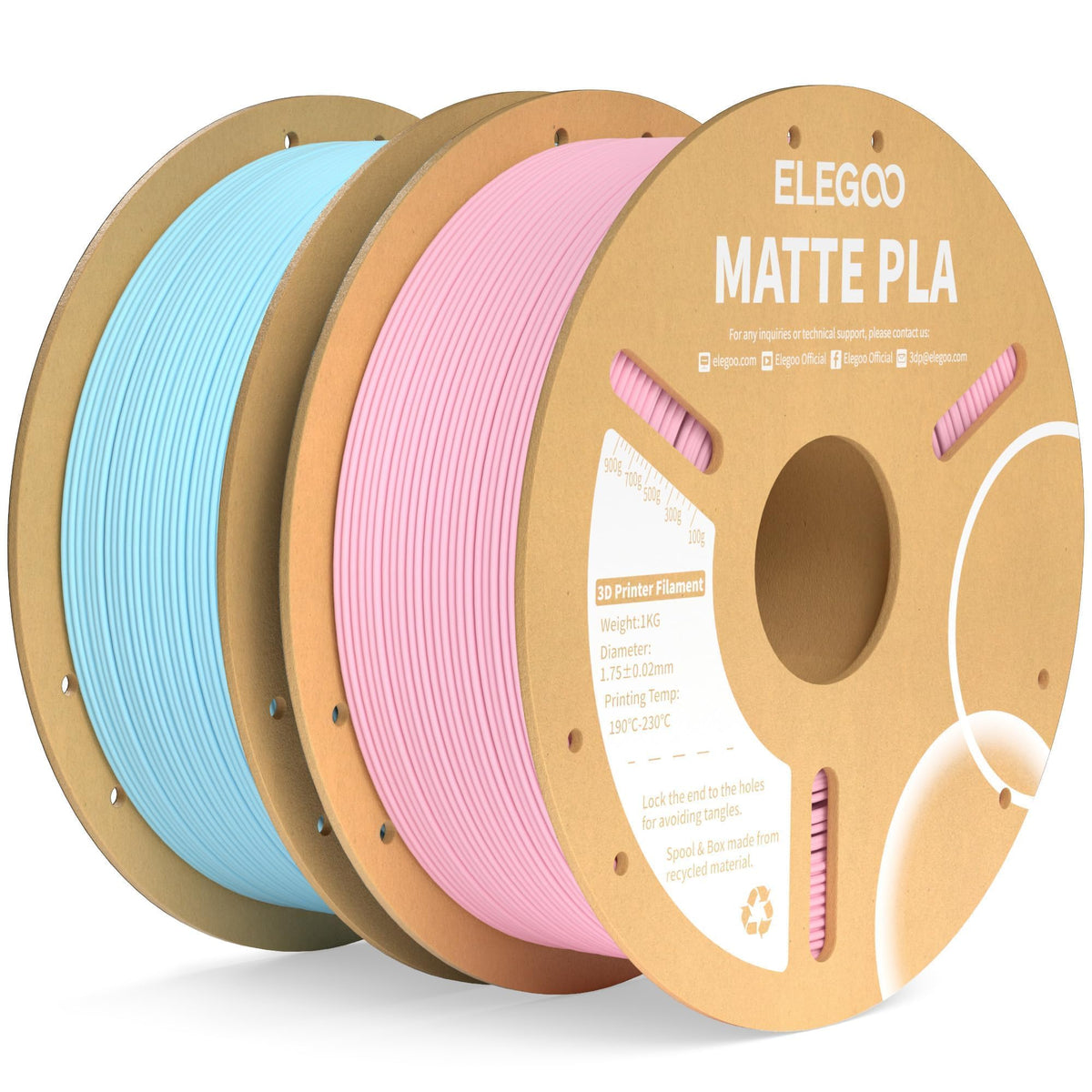 ELEGOO Matte PLA 3D Printer Filament Navy Blue 1KG 1.75mm