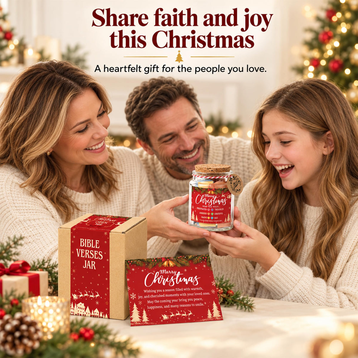 Read This When Bible Verses Jar – Birthday Gifts for Women, Christian Gifts, Christmas Gift for Women, Gift for Mom from Daughter