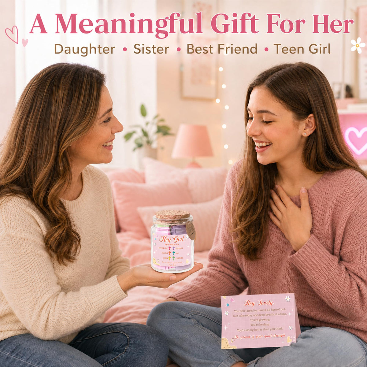 Read This When Bible Verses Jar – Birthday Gifts for Women, Christian Gifts, Christmas Gift for Women, Gift for Mom from Daughter