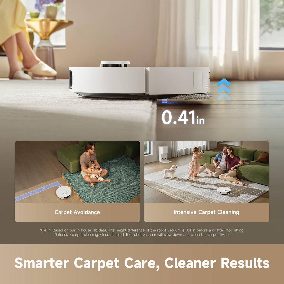 DREAME D30 Ultra CE Robot Vacuum and Mop, 25,000Pa Powerful Suction