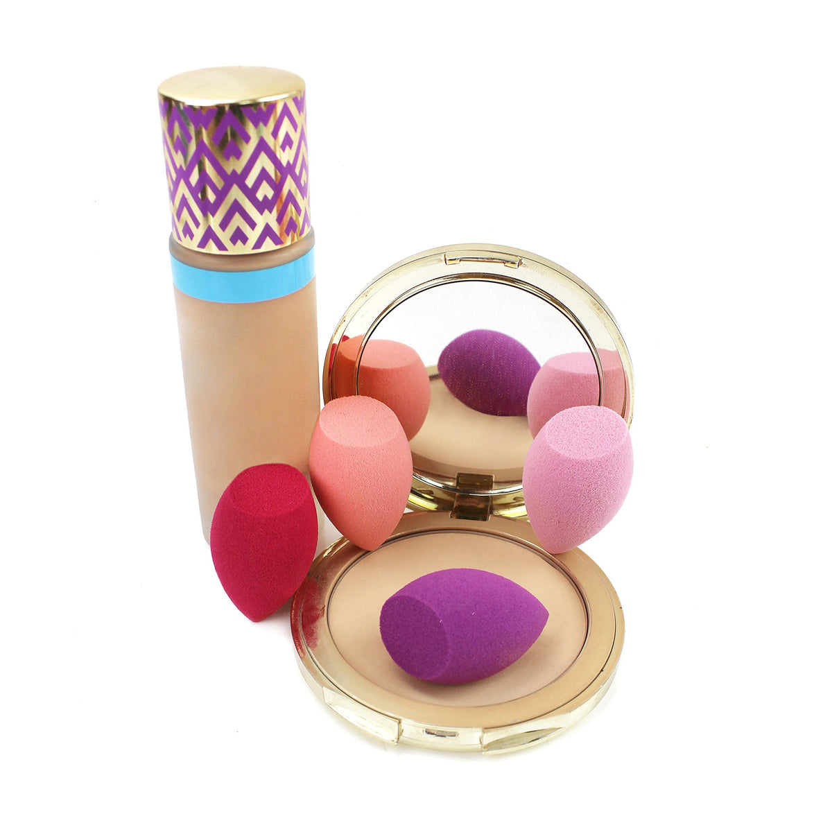 Real Techniques Mini Miracle Complexion Sponge for Makeup, 4 Count