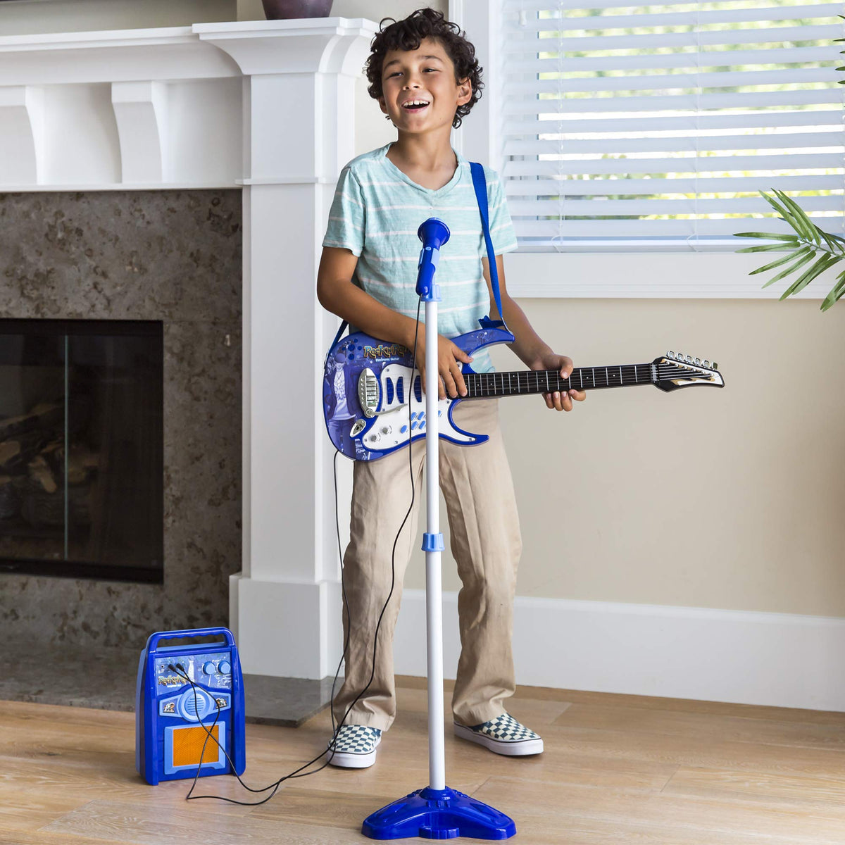Best Choice Products Kids Guitar Set with Microphone & Amp, Pink