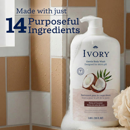 Ivory Body Wash Designed for the Whole Family, Original Scent, 35 fl oz