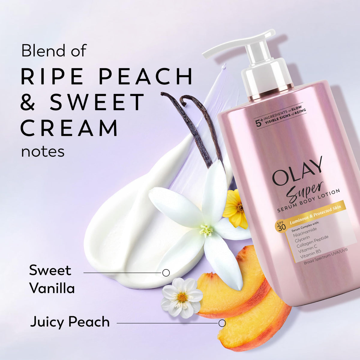 Olay Super Serum Hand & Body Lotion, Luminous & Resilient Skin, 17 fl oz