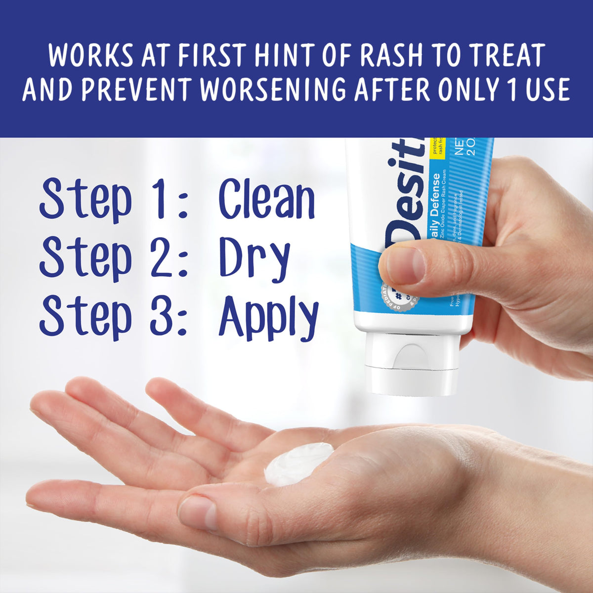 Desitin Daily Defense Diaper Rash Cream, 13% Zinc Oxide, 16 oz