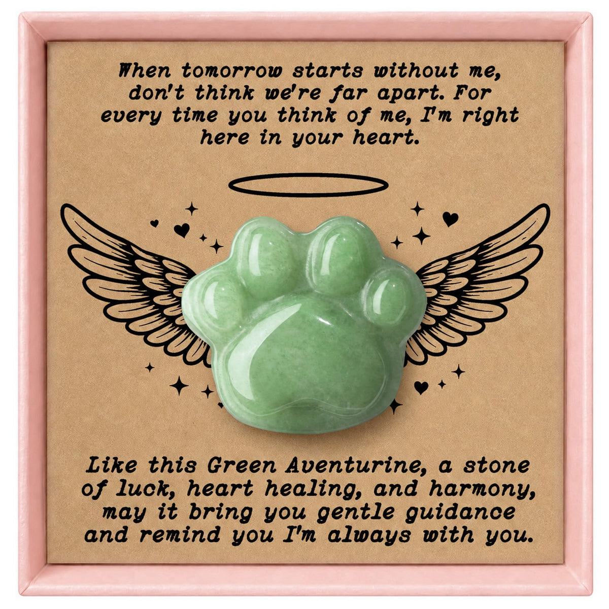 Dog Memorial Gifts for Loss of Dog, Rose Quartz Paw & Memorial Bracelet