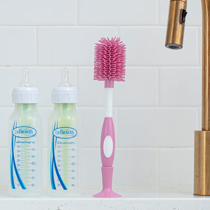 Dr. Brown's Soft Touch Baby Bottle Cleaning Brush, Gray, 1-Pack