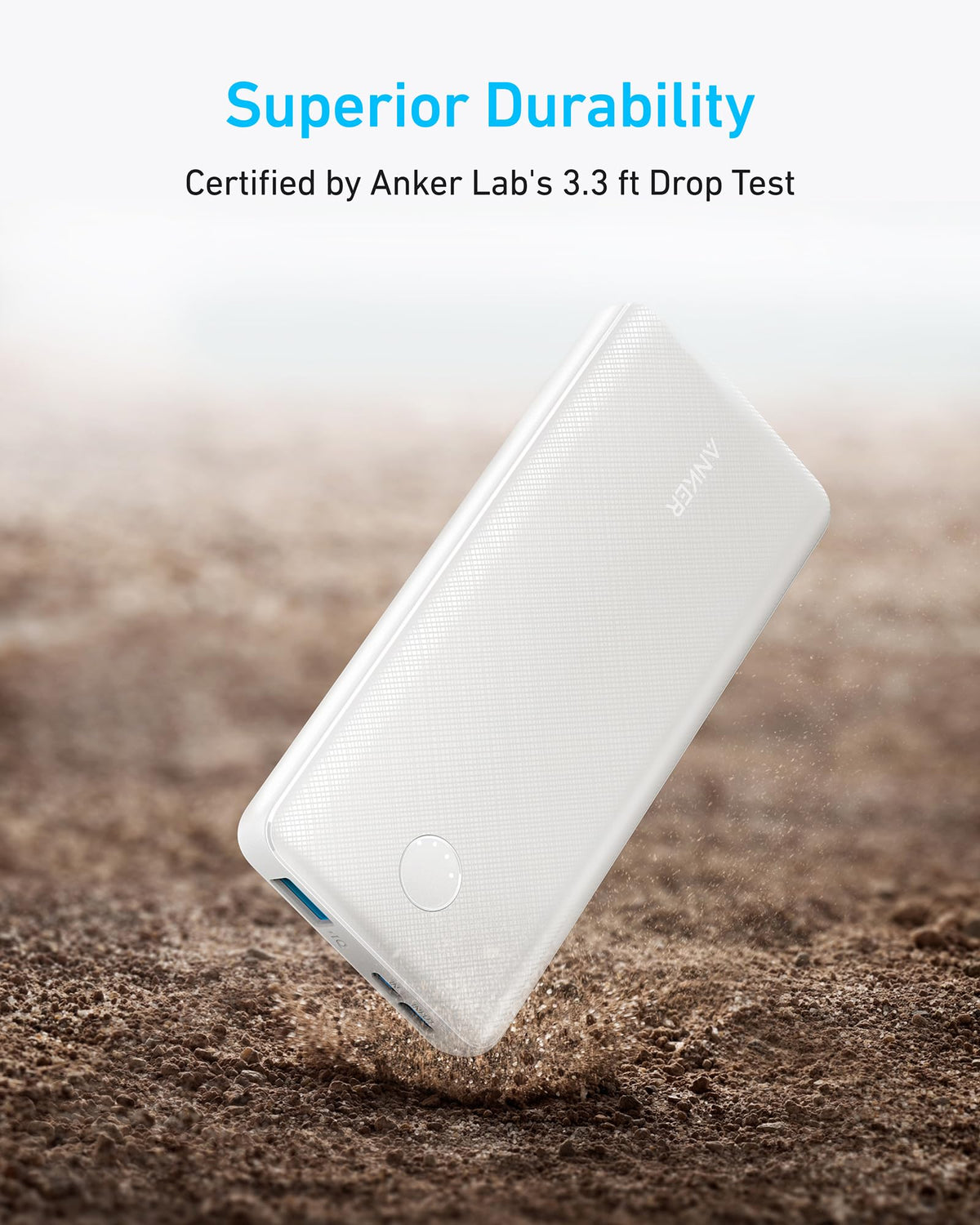Anker Power Bank, 10,000mAh Portable Charger, PowerIQ USB-C Battery Pack