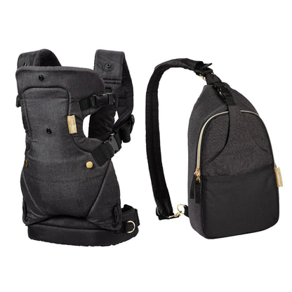 Infantino Flip 4-in-1 Baby Carrier Convertible Ergonomic, Gray