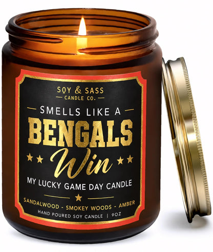 Vikings Gifts for Women / Men - Smells like a Vikings Win Candle, USA Made