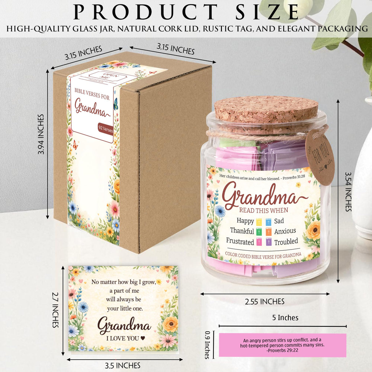 Read This When Bible Verses Jar – Birthday Gifts for Women, Christian Gifts, Christmas Gift for Women, Gift for Mom from Daughter