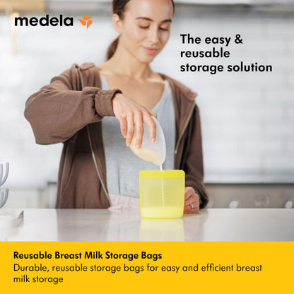 Medela Easy Pour Breast Milk Storage Bags, 200 Count, 7 oz/210 ml