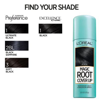 L'Oreal Paris Magic Root Gray Hair Cover Up, Medium Brown, 2 oz, 2 Count