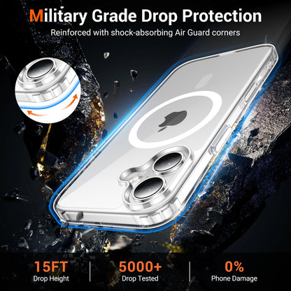 Temdan for iPhone AIR Case with Screen Protector Beige