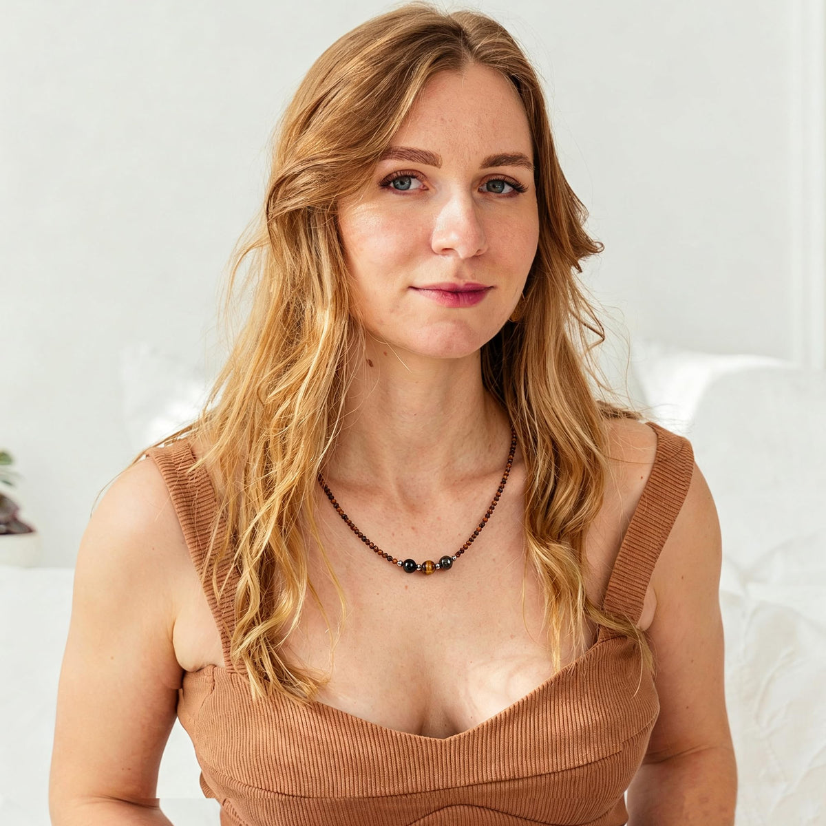 Healing Crystal Beaded Necklaces for Women Christmas Gift