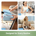 Dreame Pocket Cake Dual Voltage Hair Dryer with Diffuser, Travel Blow Dryer