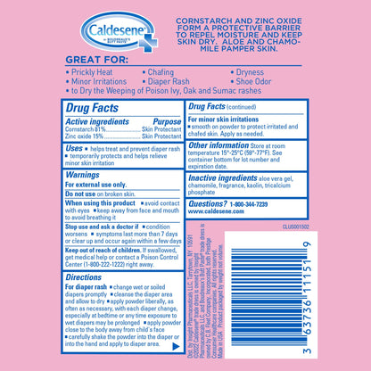Caldesene Medicated Protecting Powder with Zinc Oxide & Cornstarch-Talc Free, 5 Ounce (5 Pack)