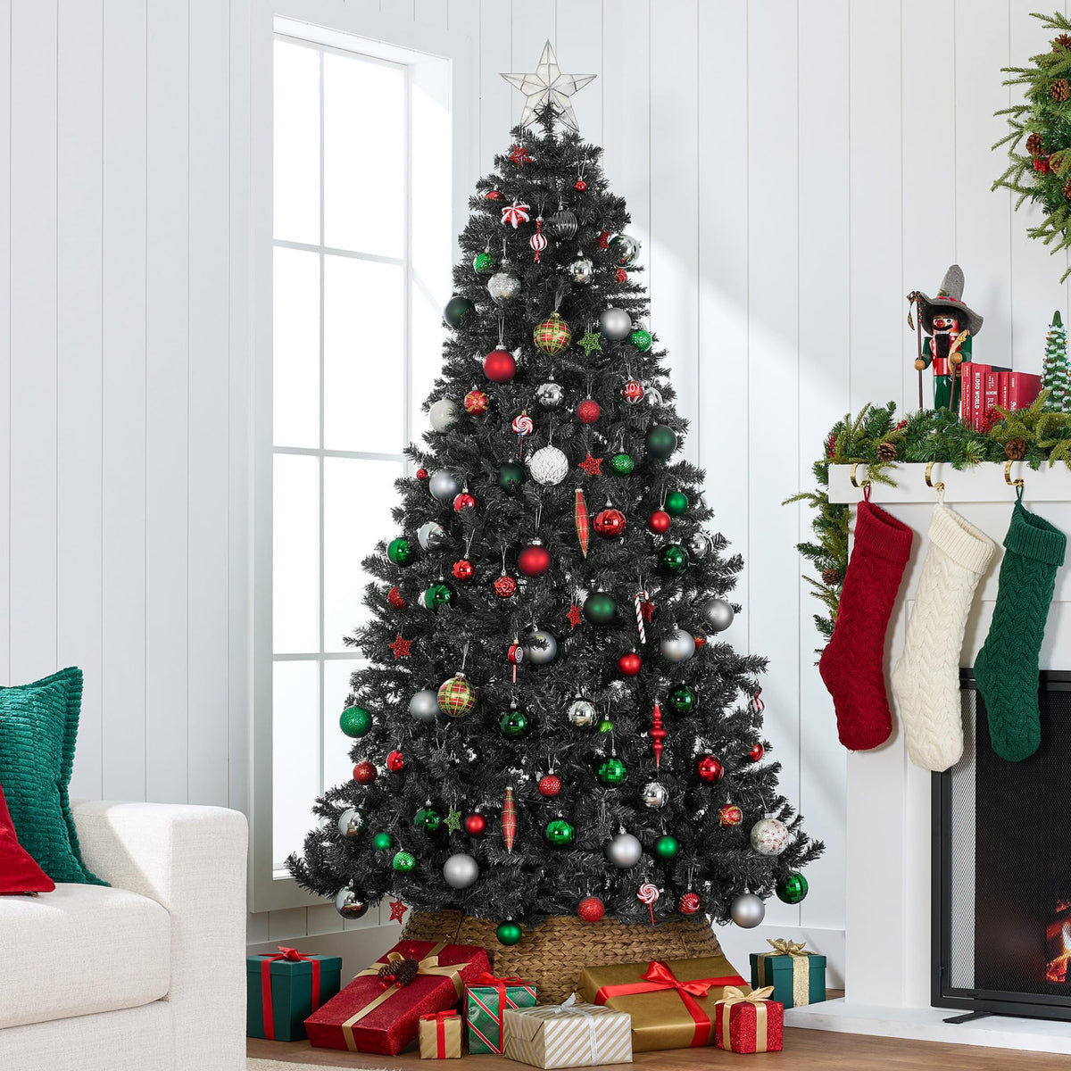 Best Choice Products 6ft Artificial Christmas Tree with LED Twinkling Lights, Pre-Lit Spruce Realistic Holiday Xmas Décor, 250 Lights, 798 Tips