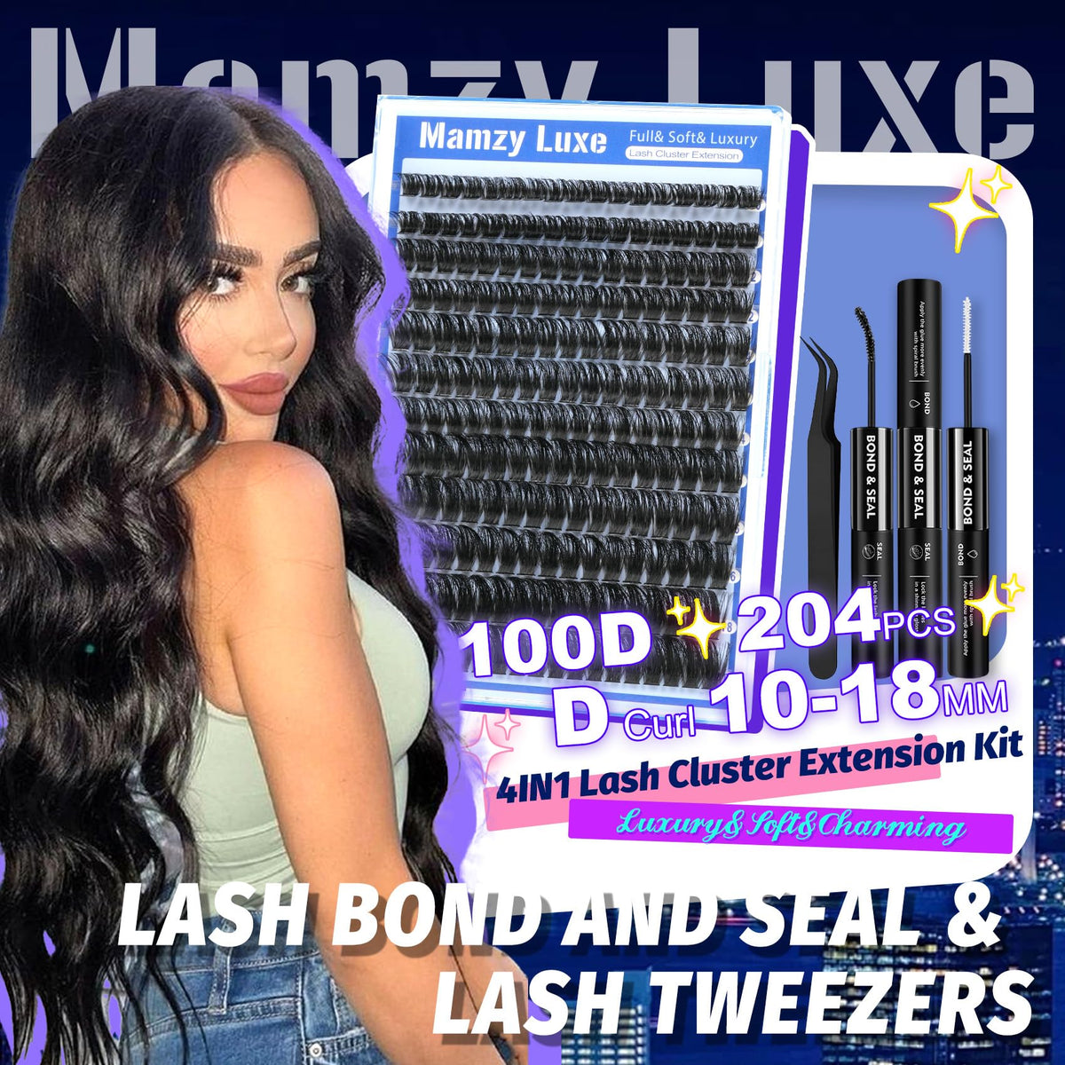 Lash Clusters Wispy 60D Eyelash Clusters 10-18mm Fluff Cluster Eyelash Extensions D Curl No Plastic Feel Individual Lashes Extension 240 Pcs Versatile False Eyelashes Clusters
