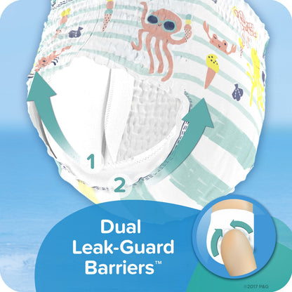 Pampers Splashers Swim Diapers, Size 4, 18 Count, Disposable Swim Diapers, Contains Mess, No Swell
