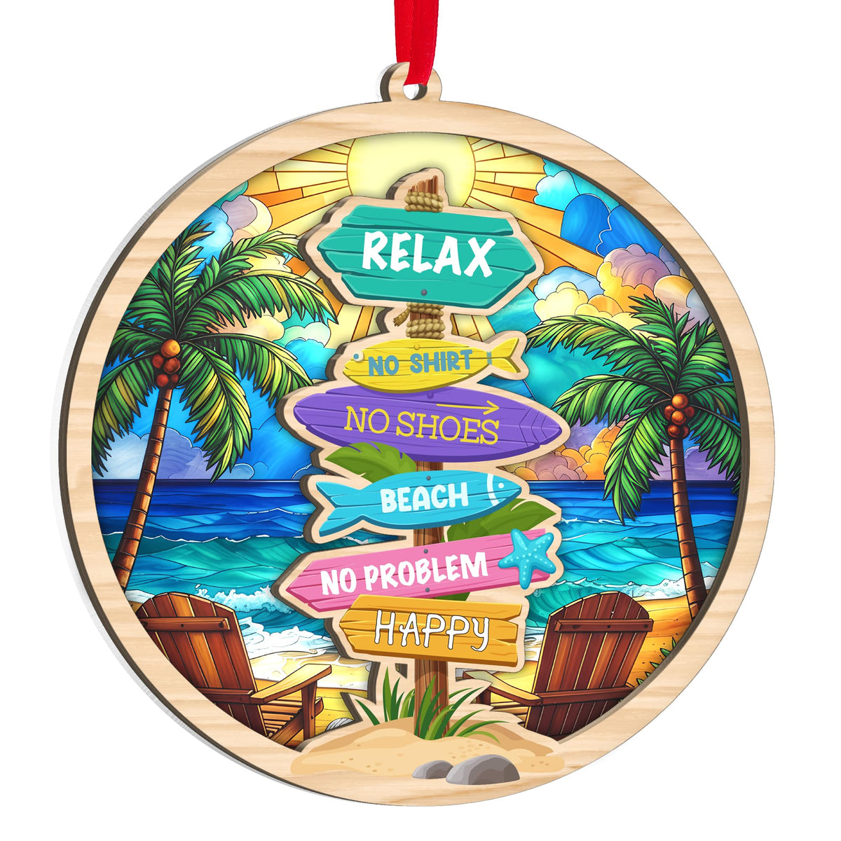 Sea Turtle Gift for Women, Mom & Daughter Christmas Ornament with Card