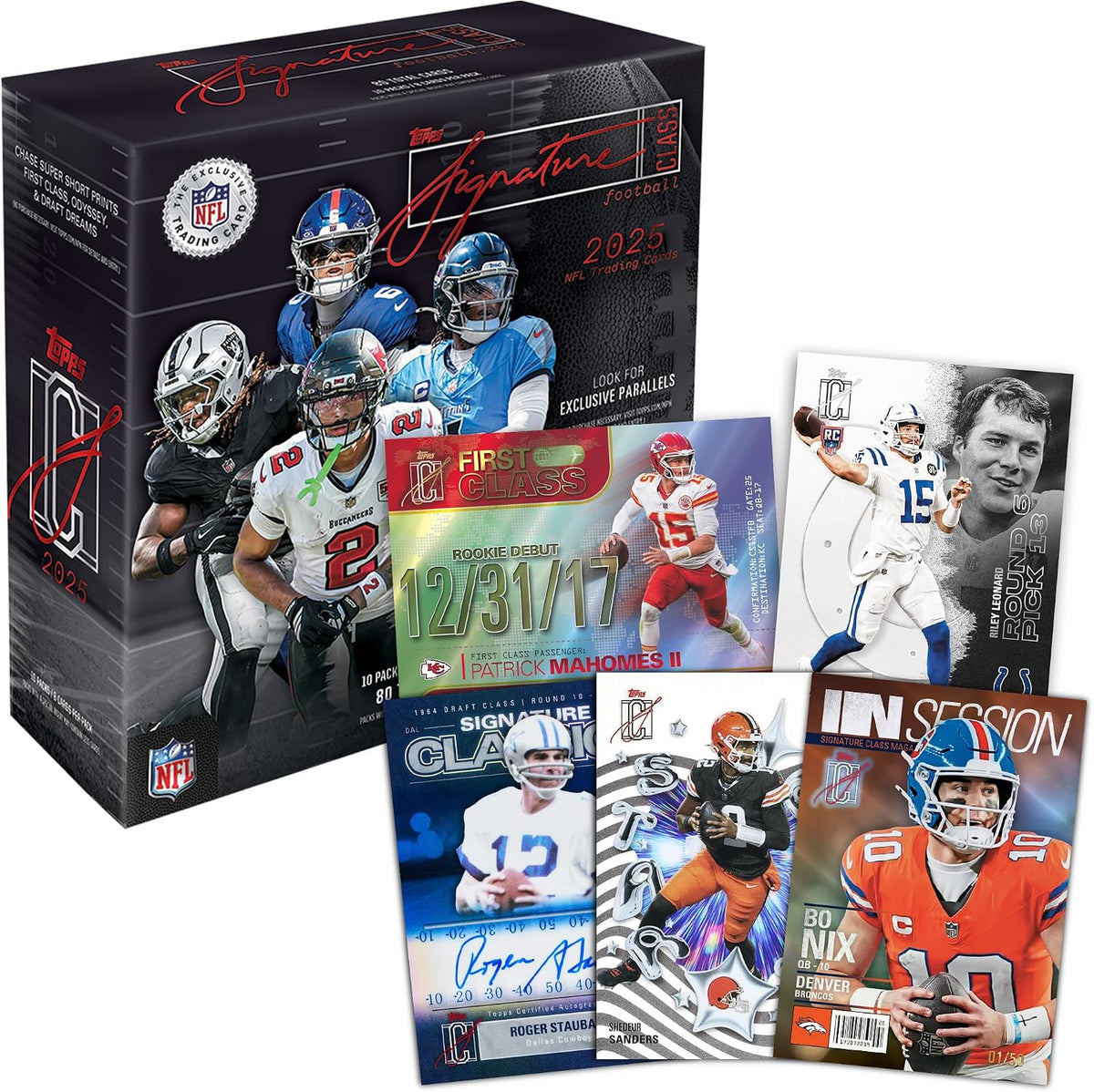 2025 Topps NFL Signature Class Football - Factory Sealed - Mega Box