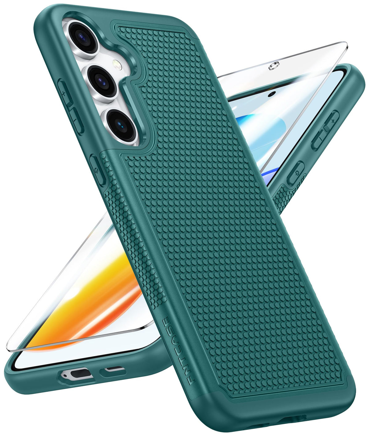 FNTCASE for Google Pixel 9a Case: Green Non Slip Textured