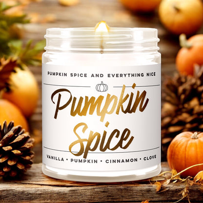 Wax & Wit Fall Candles for Home Scented – Apple, Cinnamon, Clove, Orange – Perfect Home Décor Gifts for Autumn, Holiday, Christmas, Winter - 9oz, Soy Wax, 50 Hour Burn