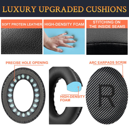 Earpads for Bose QC35 & QC35 ii - Black