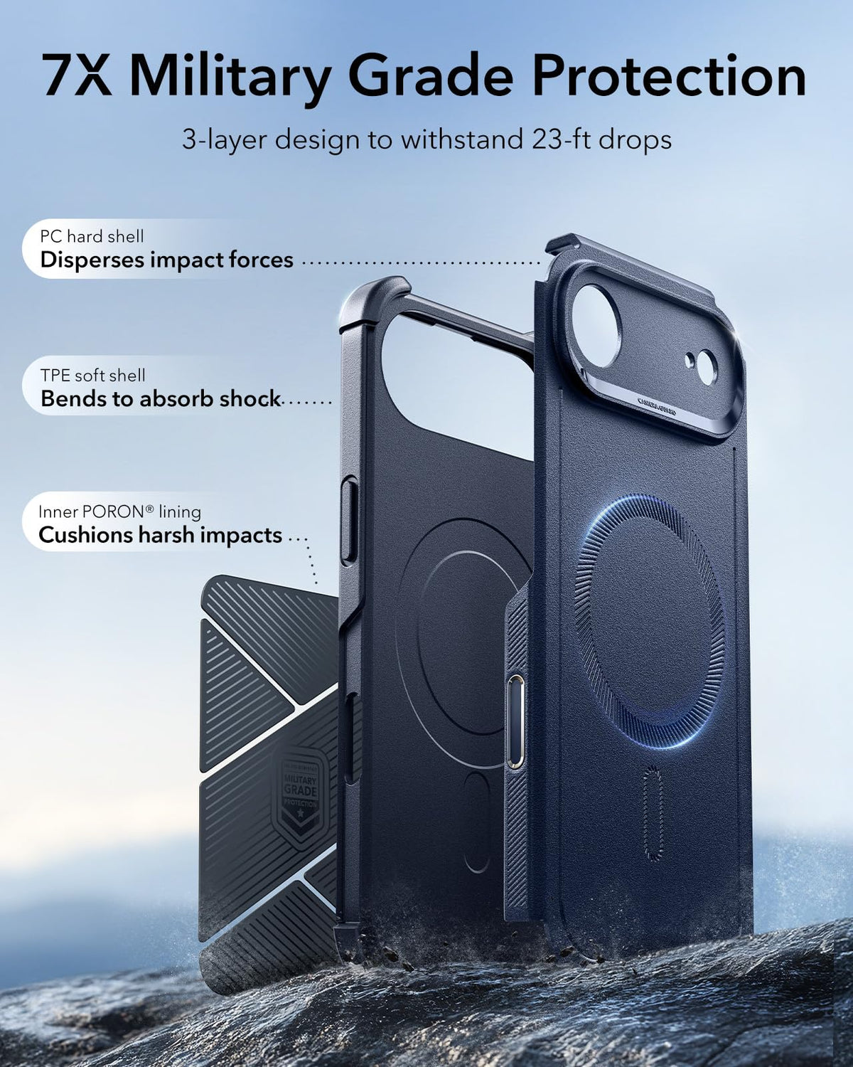 ESR Cyber Tough for iPhone 18 Pro Max/17 Pro Max Case, Black