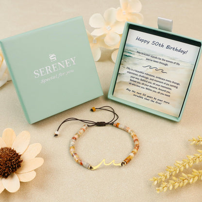 13th 16th 18th 40th 50th 60th Birthday Gifts Wave Birthday Bracelet