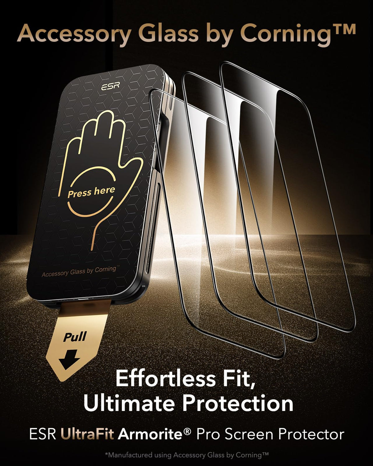 ESR 3 Pack for iPhone 17 Pro Max Screen Protector, Armorite Pro
