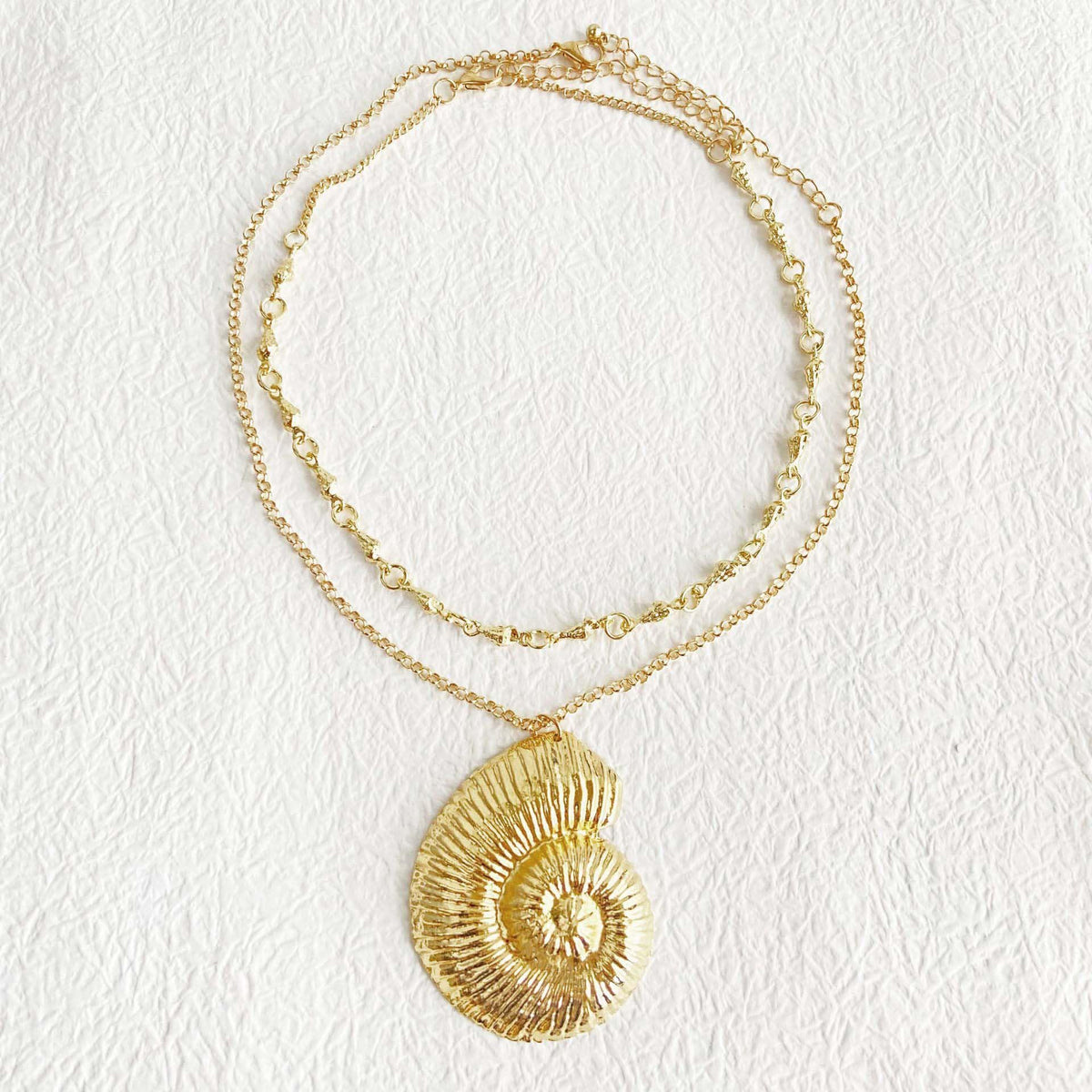 Halloween Gold Conch Necklace Jewelry Accessory for Women