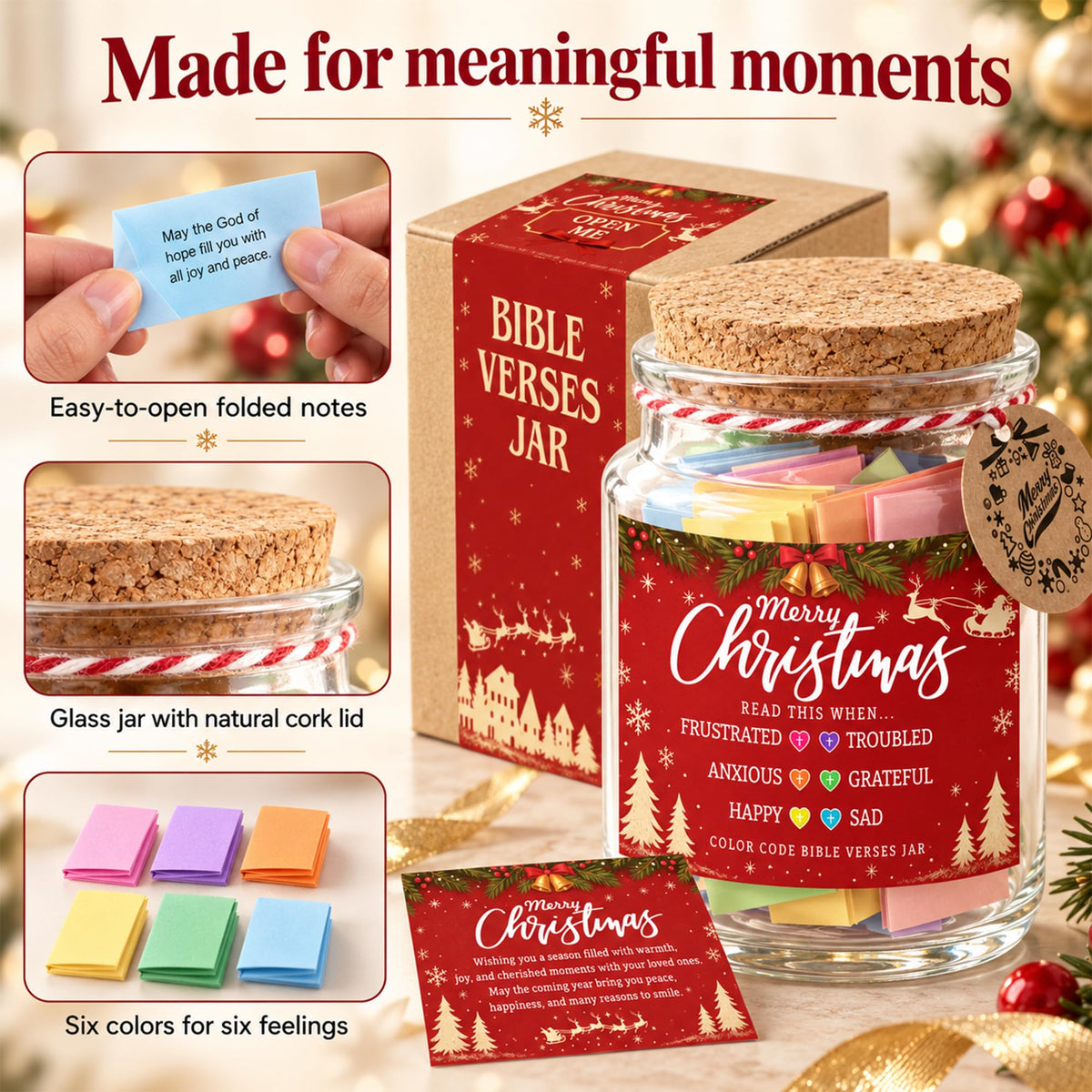 Read This When Bible Verses Jar – Birthday Gifts for Women, Christian Gifts, Christmas Gift for Women, Gift for Mom from Daughter
