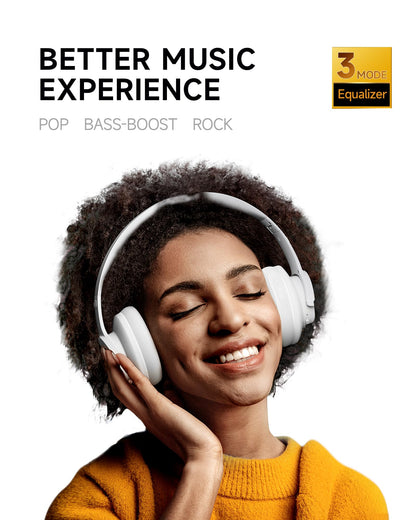 Picun B8 Wireless Bluetooth Headphones, 120H Playtime, 3EQ Modes, Black