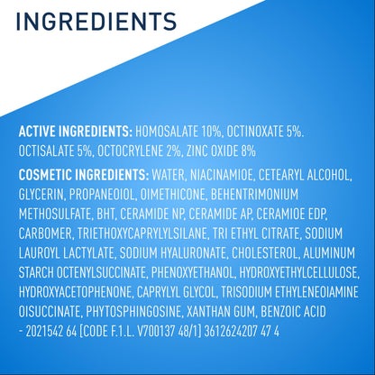 CeraVe AM Daily Facial Moisturizer with SPF 50, Face Sunscreen, 3oz