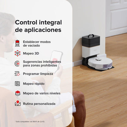 roborock Q7 M5+ Robot Vacuum and Mop, Up to 7-9 Weeks Self-Empty, 10000Pa