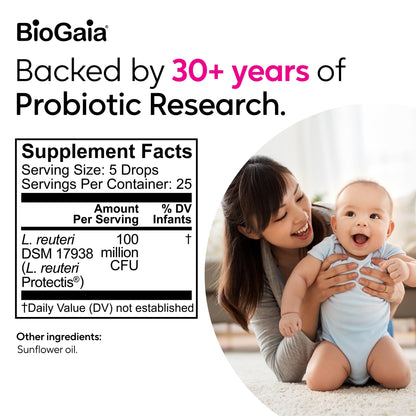BioGaia Baby Probiotic Drops | Colic & Gas Relief | Safe for Newborns