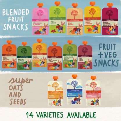 Pumpkin Tree Peter Rabbit Organics, Banana, Mango, and Kale, 4 Squeeze Pouch, Mango, Broccoli & Kale, 4.4 Ounce (Pack of 10)