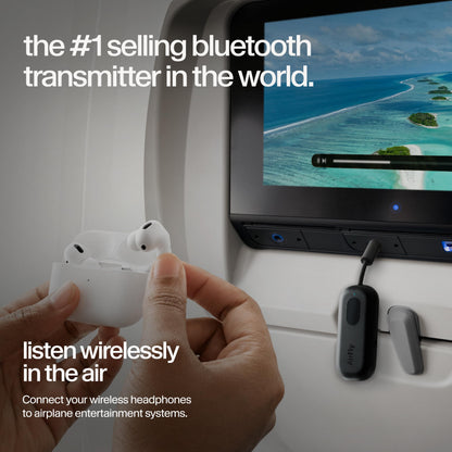 Twelve South AirFly SE, Bluetooth Wireless Audio Transmitter Adapter, White