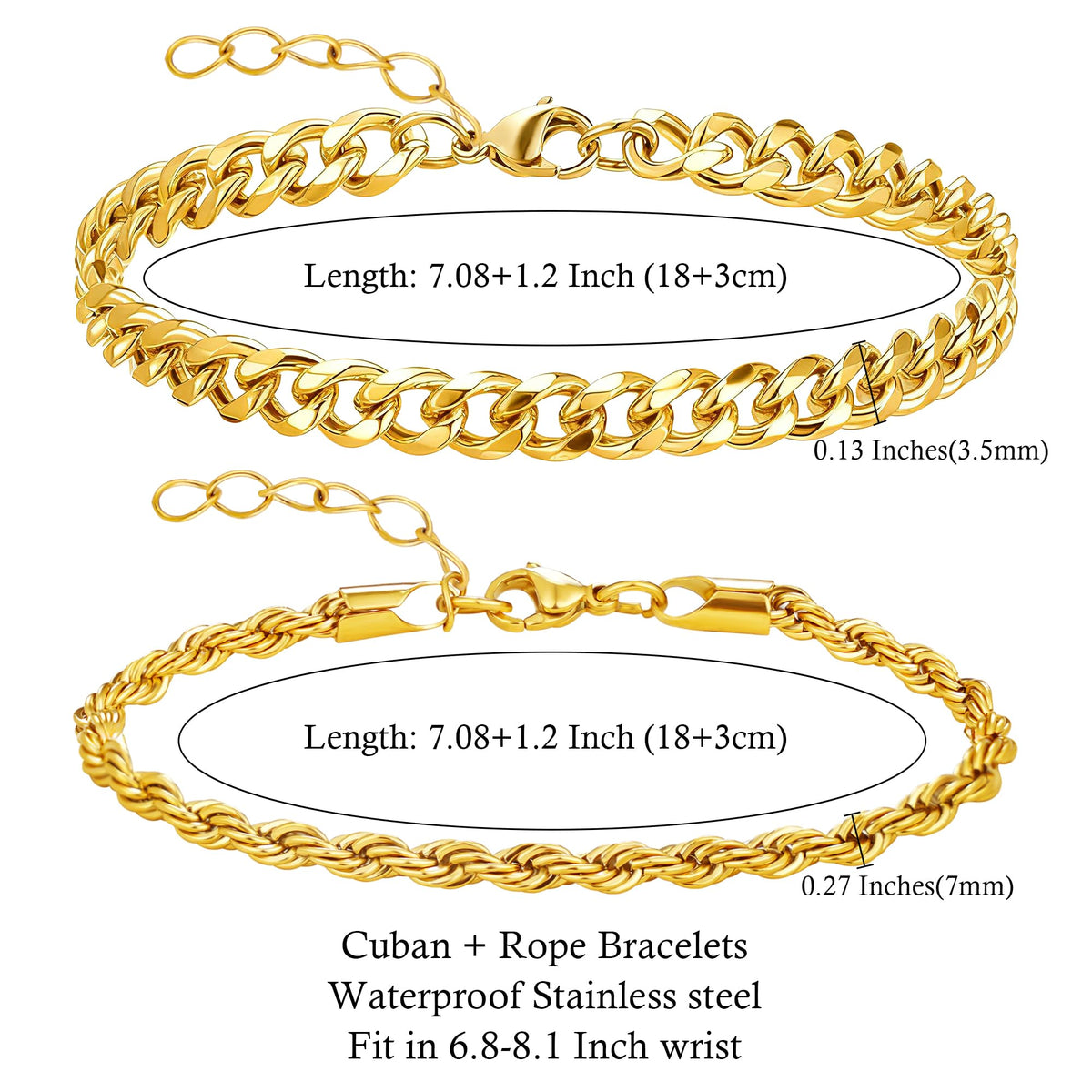 Mens Bracelet for Men, Waterproof Bracelet for Men Jewelry