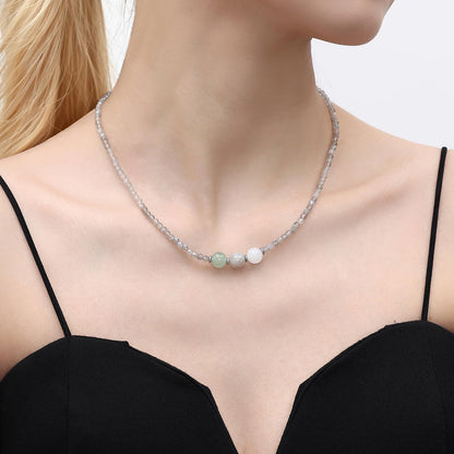 Healing Crystal Beaded Necklaces for Women Christmas Gift