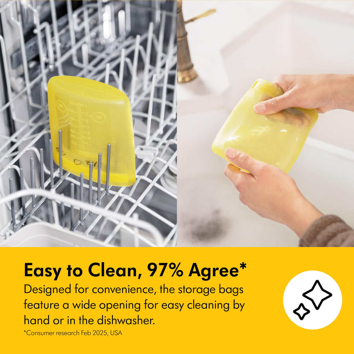 Medela Easy Pour Breast Milk Storage Bags, 200 Count, 7 oz/210 ml