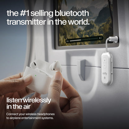 Twelve South AirFly SE, Bluetooth Wireless Audio Transmitter Adapter, White