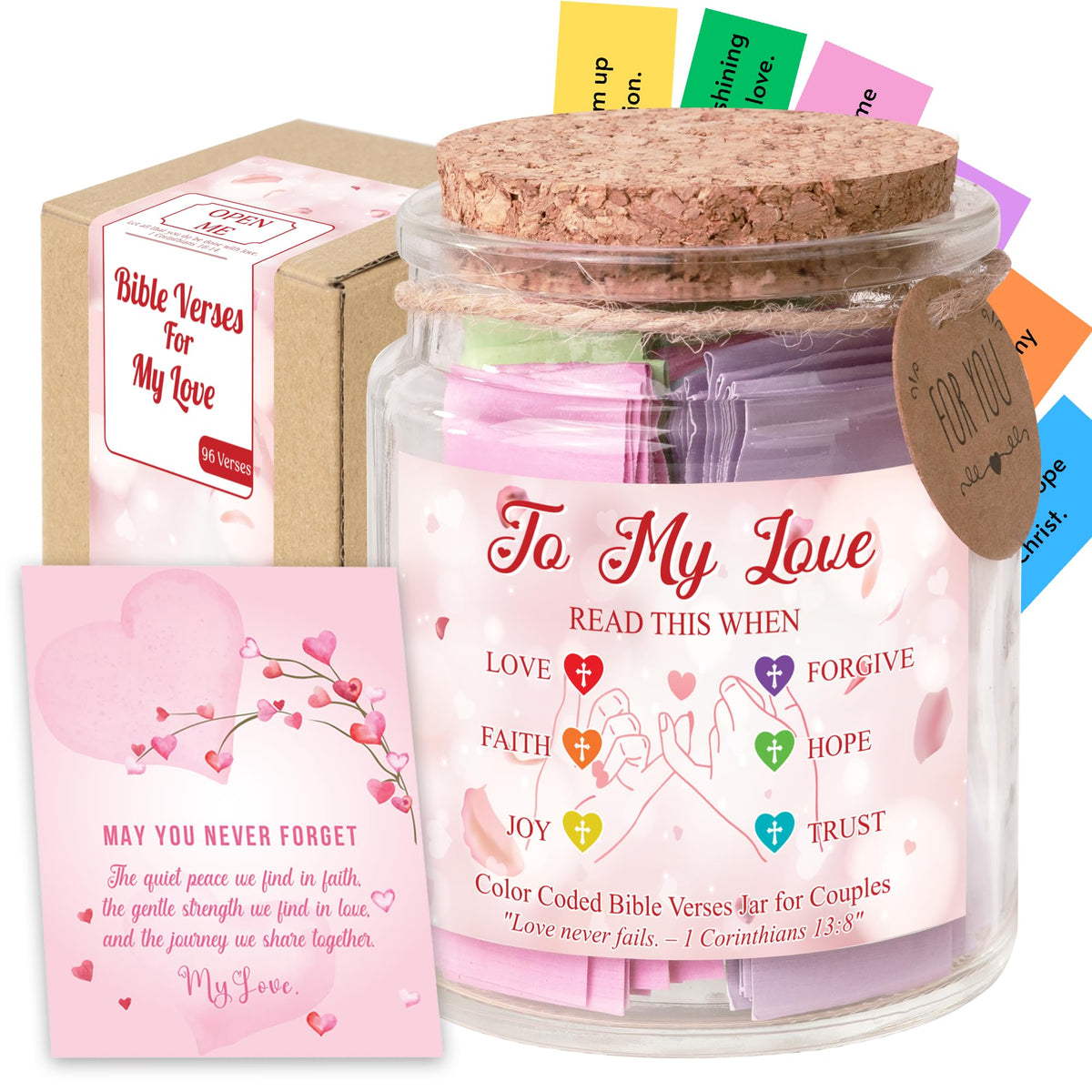 Read This When Bible Verses Jar – Birthday Gifts for Women, Christian Gifts, Christmas Gift for Women, Gift for Mom from Daughter