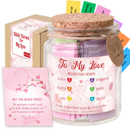 Read This When Bible Verses Jar – Birthday Gifts for Women, Christian Gifts, Christmas Gift for Women, Gift for Mom from Daughter