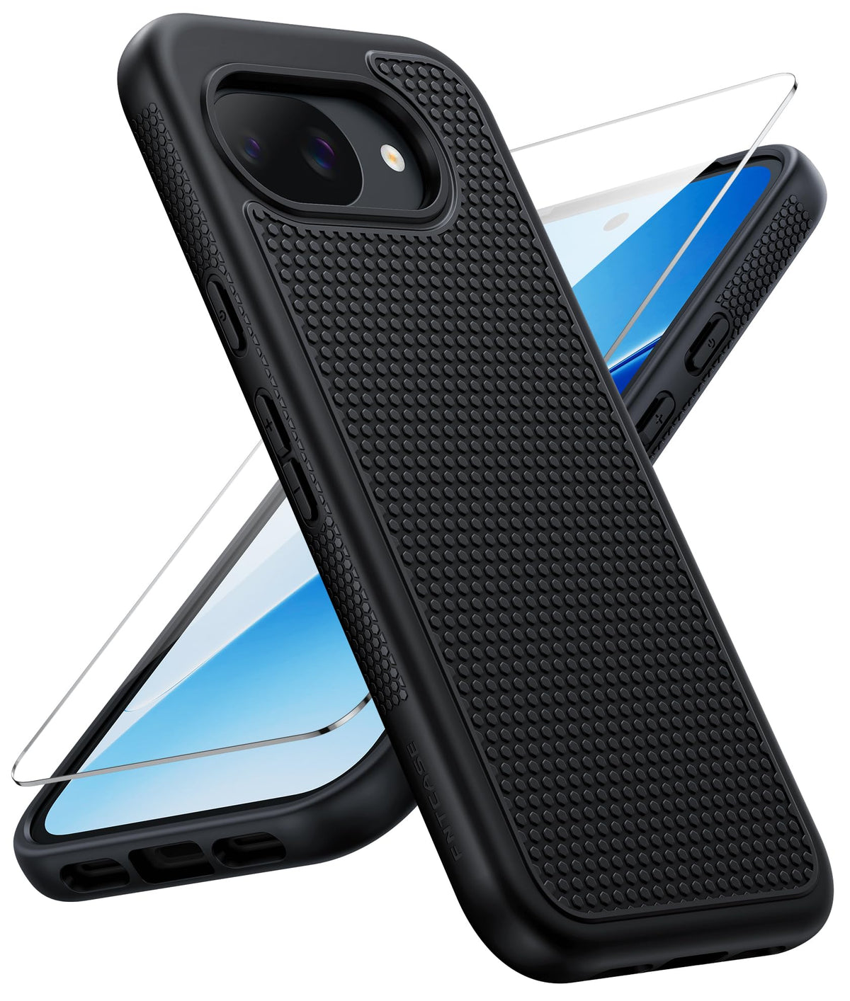 FNTCASE for Google Pixel 9a Case: Green Non Slip Textured